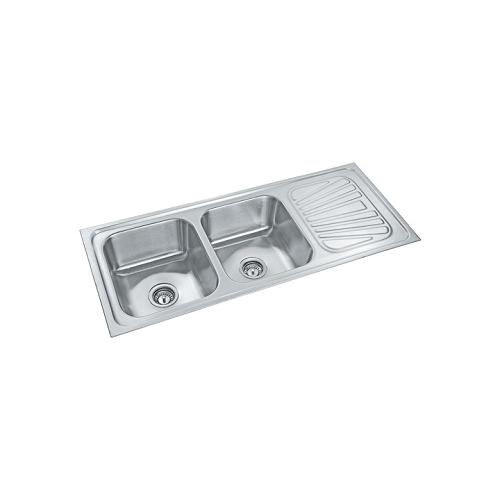 Parryware  48x20x8 In Double Bowl Kitchen Sink, C856071