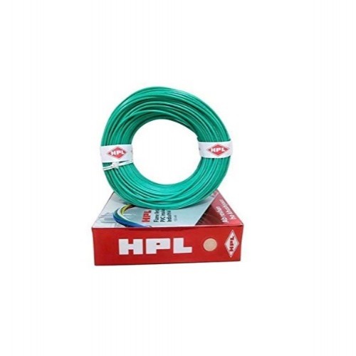 HPL 1.5 Sq.mm Green Insulated Unsheathed Industrial Cables, HHR000150100 (100 mtr)