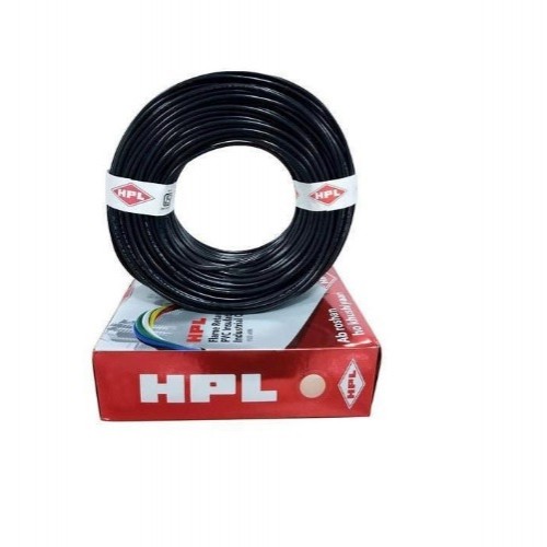 HPL 1.5 Sq.mm Black Insulated Unsheathed Industrial Cables, HHR000150100 (100 mtr)