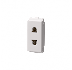 L&T 2 Pin 6A Entice Euro Type Socket, CB91101CW06