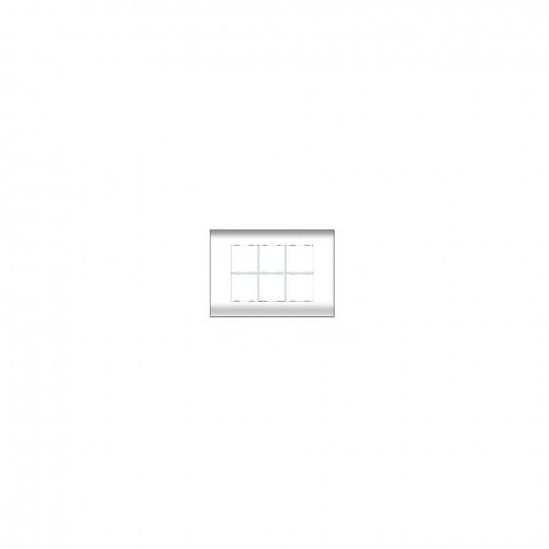 L&T 12M Entice Modular Cover Plate With Grid Frame, CB91112FW00