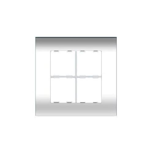 L&T 8M Entice Modular Cover Plate With Grid Frame Square, CB91208FW00