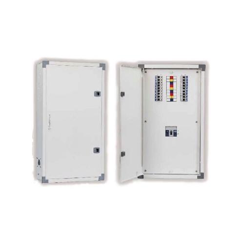 L&T 12 Way IP43 Double Door VTPN MCCB Incomer Distribution Board, PHV312DDM