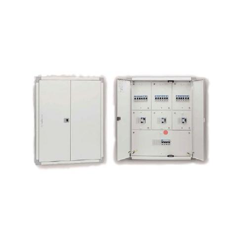 L&T 12 Way IP43 Double Door Phase Segregated Distribution Board, PHS312DDB