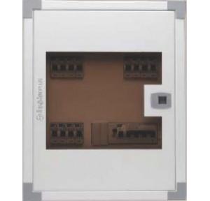 L&T 8 Way IP43 Glazed Door TPN Distribution Board, PH308DDG