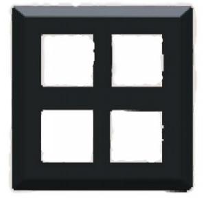 L&T 8M Entice Modular Cover Plate With Grid Frame Square, CB91208FG01