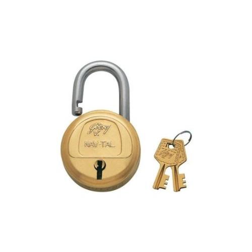 Godrej Long Shackle 2 keys 6 Lever Navtal Padlock, 3280