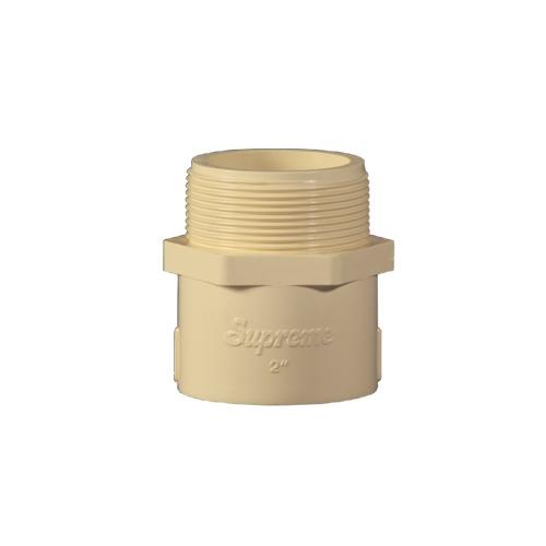 Supreme Male Threaded Adapter (Plastic) CPVC 15 mm