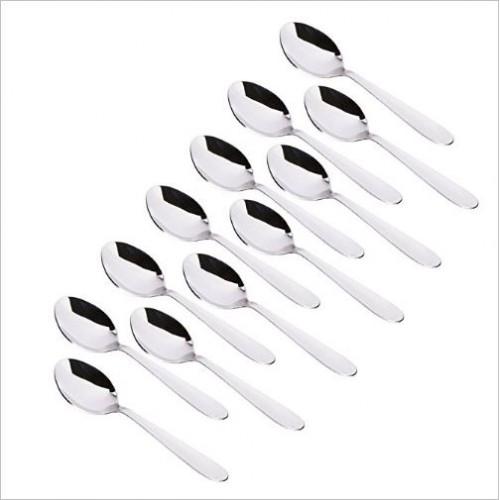 Embassy Classic Stainless Steel Tea Spoon, (Pack of 12 Pcs)