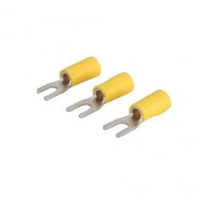 Fork Type Yellow Lugs, 4-6 Sq mm (Pack of 100 Pcs)