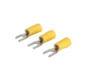 Fork Type Yellow Lugs, 1.5 Sq mm (Pack of 100 Pcs)