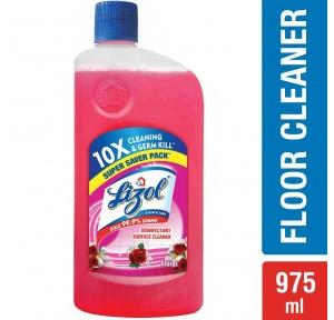 Lizol Rose Disinfectant Surface Cleaner, 975ml