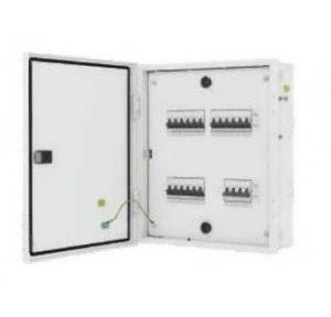 L&T 12 Way IP43 Metal Door TPN Distribution Board,  DBTPN012DD