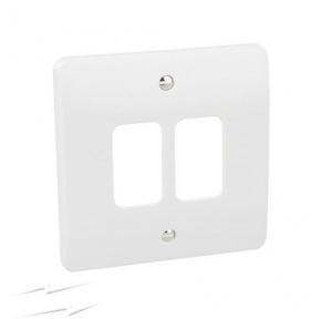 MK Logic 4M Front Plate White, 26004WHI