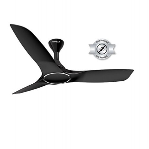 Havells 1250 mm Stealth Air 4 Blades Metallic Black Ceiling Fan