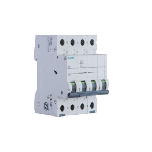 Siemens Betagard 50A 4P MCB, 5SL44507RC (Pack of 3 Pcs)