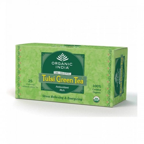 Organic Tulsi Green Tea Bag, (Pack of 25 Pcs)