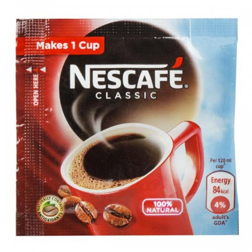 Nestle Nescafe Coffee Sachet, (Pack of 60 Pcs)