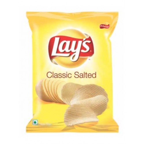 Lays Classic Salted, 55 gm (Pack of 64 Pcs)