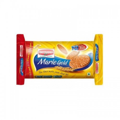 Britannia Marie Gold Biscuit, 120 gm (Pack of 50 Pcs)