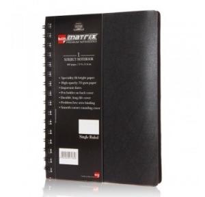 Bilt Matrix A5 Spiral 5 Subject Notebook, Size: 21.6x14cm (162 Pages)