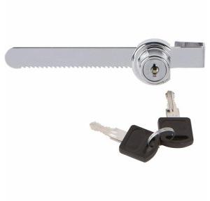 Sliding Glass Door Ratchet Lock with Chrome Finish