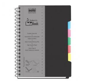 Solo NB556 5-Subjects Note Book, Size: B5 (300 Pages)