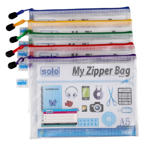 Solo MFA51 My Zipper Closure Bag, Size: A5