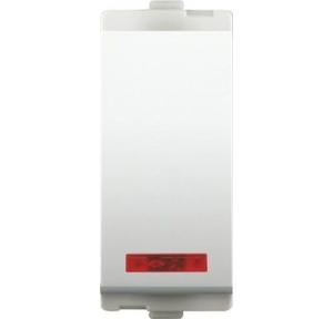 Alemac Axor 6A 1 Way Switch With Indicator (White), 804