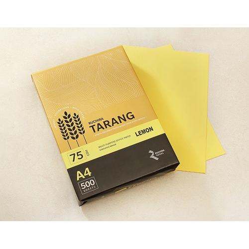 Ruchira Tarang A4 Colored Copier Paper, 75 GSM, 500 Sheets (Lemon)