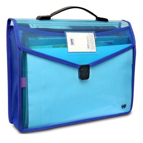 Solo DC555 Flexi Document Case With Xtra Net Pocket, Size: F/C