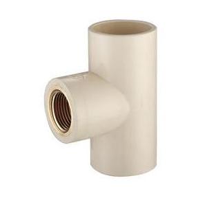 Star UPVC Brass Threaded Tee, Dia: 25 x 15 mm