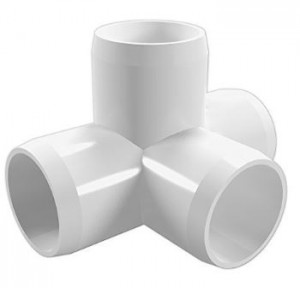 Star PVC 4 Way Reducing Tee, Dia: 63 x 50 mm