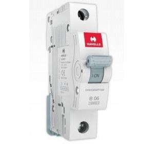 Havells 6A 1P B-Curve AC MCB, DHMGBSPF006