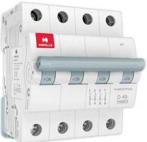 Havells 40A 4P D-Curve AC MCB, DHMGDFPF040