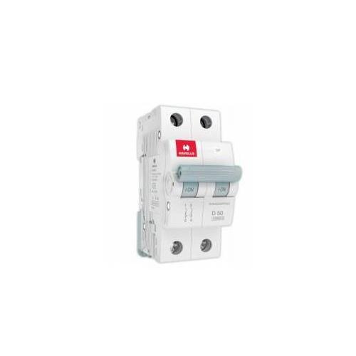 Havells 50A 2P D-Curve AC MCB, DHMGDDPF050