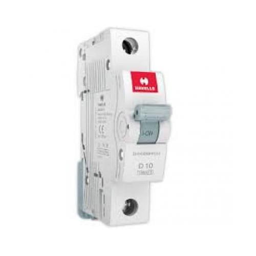 Havells 10A 1P D-Curve AC MCB, DHMGDSPF010