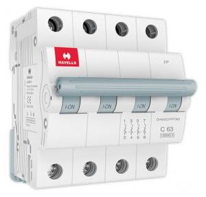 Havells 63A 4P C-Curve AC MCB DHMGCFPF063