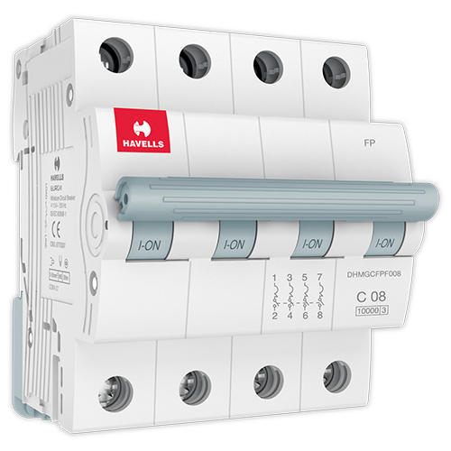 Havells 50A 4P C-Curve AC MCB, DHMGCFPF050