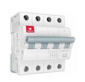 Havells 16A 4P C-Curve AC MCB, DHMGCFPF016