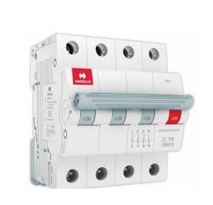 Havells 16A 3P+N C-Curve AC MCB, DHMGCTNF016