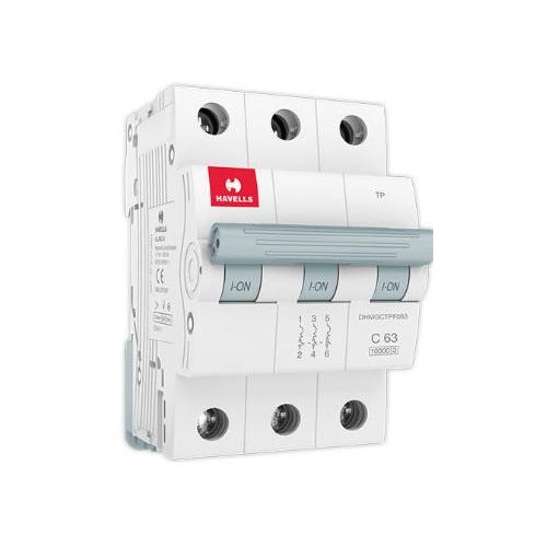 Havells 63A 3P C-Curve AC MCB, DHMGCTPF063