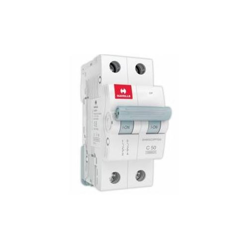 Havells 50A 2P C-Curve AC MCB, DHMGCDPF050