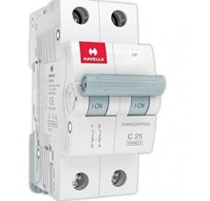 Havells 25A 2P C-Curve AC MCB, DHMGCDPF025