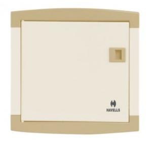 Havells Double Door SPN 16W Distribution Board, DSSDBX0203 (Pearl Ivory)