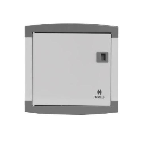 Havells Double Door SPN 6W Distribution Board, DSSDBX0195 (Regal Grey)