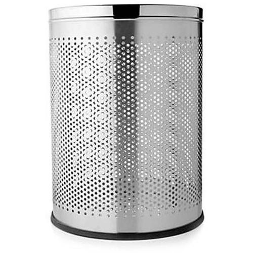 ZIH Perforated Dustbin Stain Polished SS202 8x12 Inch