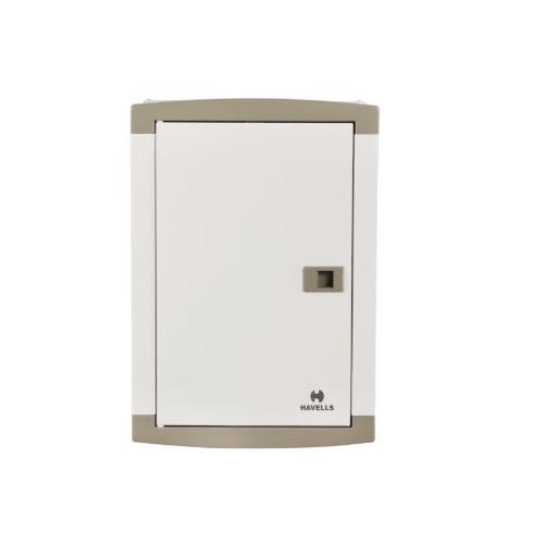 Havells Double Door TPN 6W Distribution Board, DHDNTHCDRW06 (Regal Grey)