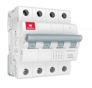 Havells 0.5A 4P D-Curve AC MCB, DHMGDFPF005