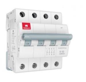 Havells 4A 4P D-Curve AC MCB, DHMGDFPF004